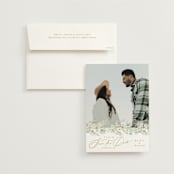 "Floral Arch" - Save the Dates in Greenery by Phrosné Barwood - Save the Date with Envelope