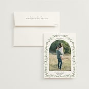 "Monogramed Arch" - Save the Dates in Mojito by Susan Moyal - Save the Date with Envelope