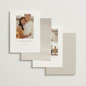 "Romantic Wreath" - Save the Dates in Chantilly by Wildfield Paper Co - Back of Card Options