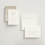 "Romantic Wreath" - Save the Dates in Chantilly by Wildfield Paper Co - Assembled