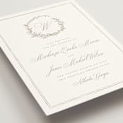 "Romantic Wreath" - Save the Dates in Chantilly by Wildfield Paper Co - Detail