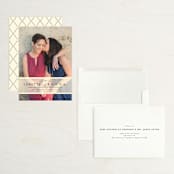 "Clean Linen" - Save the Dates in Cream by Lori Wemple - Assembled