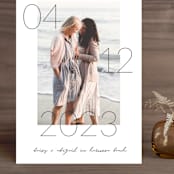 "Lucky Date" - Save the Dates in Snow by Simona Camp - Front