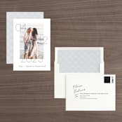 "Lucky Date" - Save the Dates in Snow by Simona Camp - Assembled