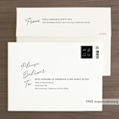 "Lucky Date" - Save the Dates in Snow by Simona Camp - FREE Recipient Addressing