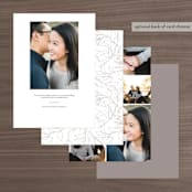 "Like a Movie" - Save the Dates in Sand by Alice Carmen - Back of Card Options