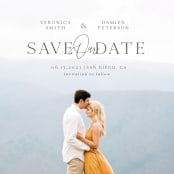 "Like a Movie" - Save the Dates in Sand by Alice Carmen - Detail
