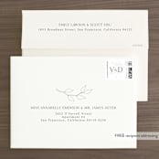 "Like a Movie" - Save the Dates in Sand by Alice Carmen - FREE Recipient Addressing