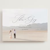 "Enchantment" - Save the Dates in Graphite by Snow and Ivy - Front