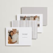 "Enchantment" - Save the Dates in Graphite by Snow and Ivy - Back of Card Options