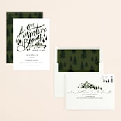 "Our Adventure" - Save the Dates in Forest by Elly - Assembled