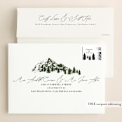 "Our Adventure" - Save the Dates in Forest by Elly - FREE Recipient Addressing