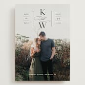 "Romantic Label" - Save the Dates in Ink by Carolyn MacLaren - Front