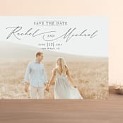 "And she said yes" - Save the Dates in Noir by Alice Carmen - Front