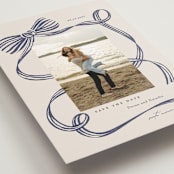 "Neddy" - Save the Dates in Blue Spruce by Carrie ONeal - Detail
