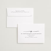 "Preppy Bow Border" - Save the Dates in Coal by Susan Zinader - FREE Recipient Addressing