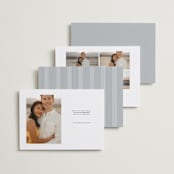 "Wedded Bliss" - Save the Dates in Cotton Linen by Carolyn MacLaren - Back of Card Options