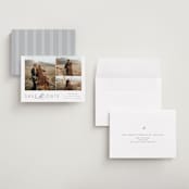 "Wedded Bliss" - Save the Dates in Cotton Linen by Carolyn MacLaren - Assembled