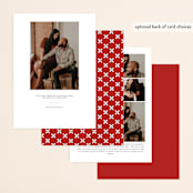 "Wed in Winter" - Save the Dates in Mistletoe by Corinne Malesic - Back of Card Options