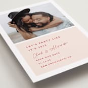 "Let's Party" - Save the Dates in Rose by Hudson meet Rose - Detail