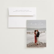 "Enchanted Love" - Save the Dates in Cloud by Ashlee Townsend - Save the Date with Envelope