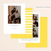 "Brush Type" - Save the Dates in Sunshine by Hooray Creative - Back of Card Options