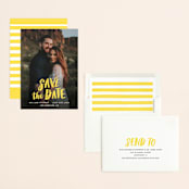 "Brush Type" - Save the Dates in Sunshine by Hooray Creative - Assembled