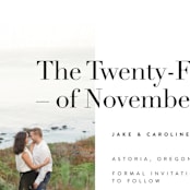 "Frankie" - Save the Dates in Ink by Karen Schipper - Detail