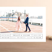 "Between the Lines" - Save the Dates in Blazer by Fine and Dandy Paperie - Front