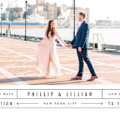 "Between the Lines" - Save the Dates in Blazer by Fine and Dandy Paperie - Detail