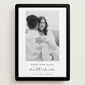 "Main Event" - Save the Dates in Onyx by Devika Keskar - Front