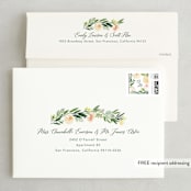 "Eucalyptus Wreath" - Save the Dates in Eucalyptus by Yao Cheng Design - FREE Recipient Addressing