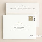 "Oh My Heart" - Save the Dates in Goldenrod by Bethan - FREE Recipient Addressing
