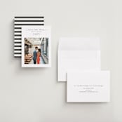 "Simple Elegant" - Save the Dates in Charcoal by Chasity Smith - Assembled