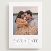 "Glacier" - Save the Dates in Ink by Wildfield Paper Co - Front