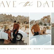 "Classy Collage" - Save the Dates in Tawny by Ana Sharpe - Detail