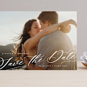 "Slant" - Save the Dates in Snow by Michelle Taylor - Front