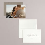 "Slant" - Save the Dates in Snow by Michelle Taylor - Assembled