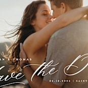 "Slant" - Save the Dates in Snow by Michelle Taylor - Detail