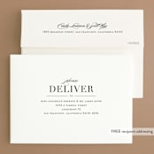 "Classic" - Save the Dates in Tuxedo by Lauren Chism - FREE Recipient Addressing