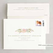 "Floral Vignette" - Save the Dates in Midnight by Kristen Smith - FREE Recipient Addressing