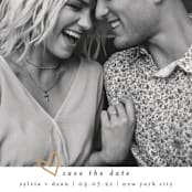 "Oh My Heart" - Save the Dates in Goldenrod by Bethan - Detail