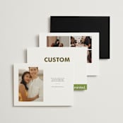 "Landscape" - Save the Dates in Charcoal by Minted - Back of Card Options