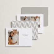 "Etched in love" - Save the Dates in Cloud by Stacey Meacham - Back of Card Options