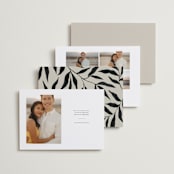 "Glacier" - Save the Dates in Ink by Wildfield Paper Co - Back of Card Options