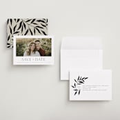 "Glacier" - Save the Dates in Ink by Wildfield Paper Co - Assembled