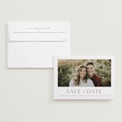 "Glacier" - Save the Dates in Ink by Wildfield Paper Co - Save the Date with Envelope