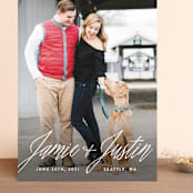 "All In The Names" - Save the Dates in Cloud by Hooray Creative - Front