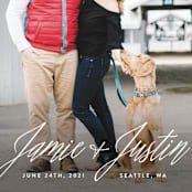 "All In The Names" - Save the Dates in Cloud by Hooray Creative - Detail