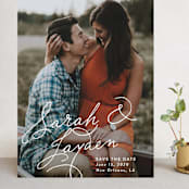 "Name Love" - Save the Dates in Snow by Chasity Smith - Front